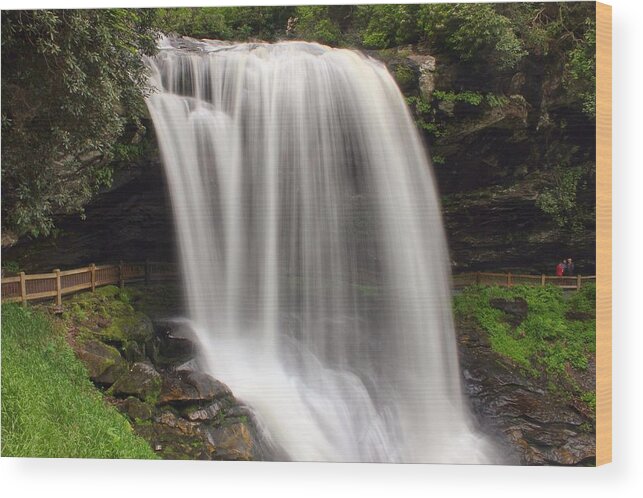 Dry Falls Wood Print featuring the photograph Walk Under A River by Chris Berrier