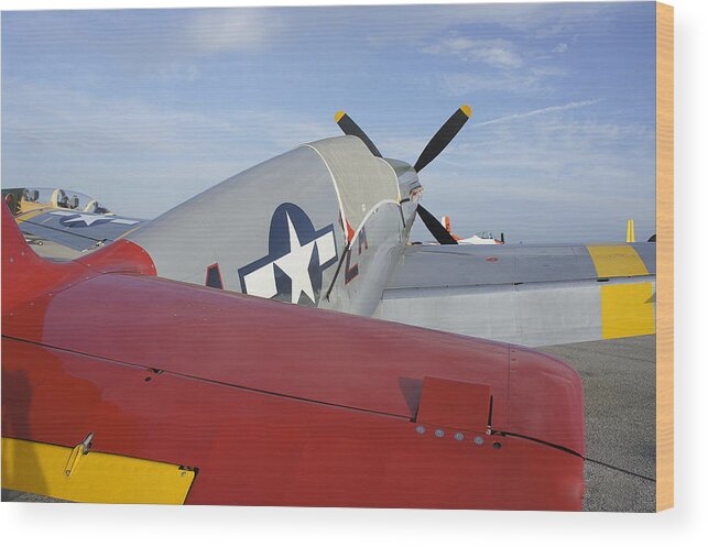 Historic War Plane Wood Print featuring the photograph War Bird by Laurie Perry
