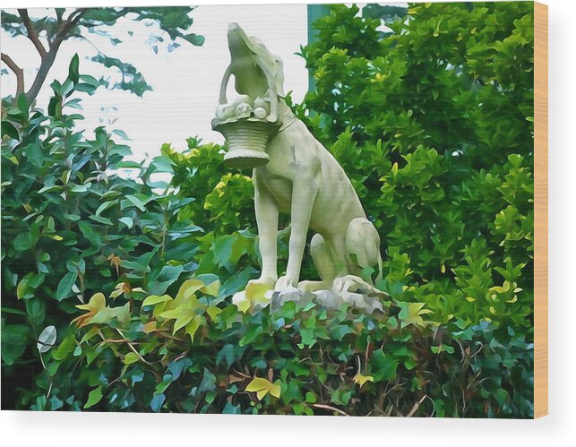 Guardian Wood Print featuring the photograph Watch Dog by Norma Brock