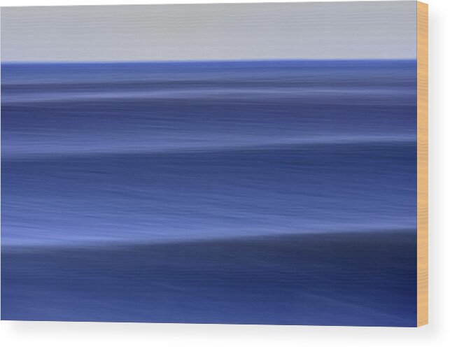 Wave Wood Print featuring the photograph Waves Approaching C6J8218 by David Orias