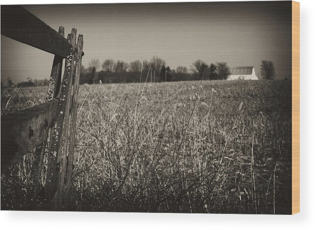 Country Wood Print featuring the photograph Way Out Here by Off The Beaten Path Photography - Andrew Alexander