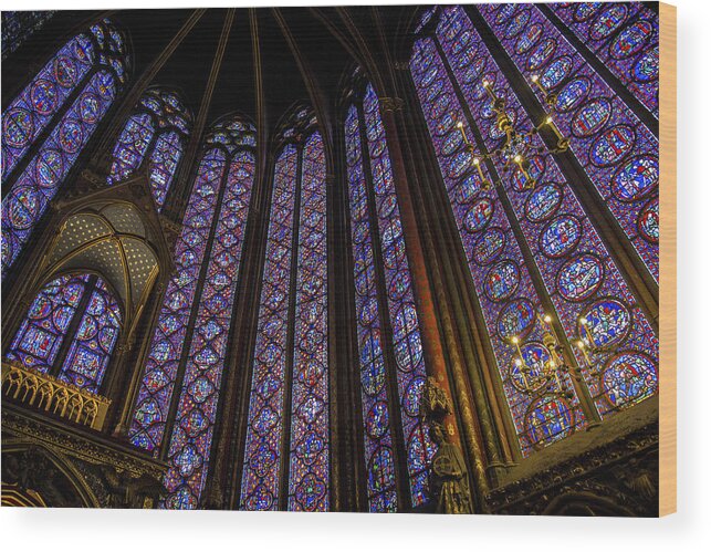 Sainte-chapelle Wood Print featuring the photograph We Will Always Have Paris by Alex Lapidus