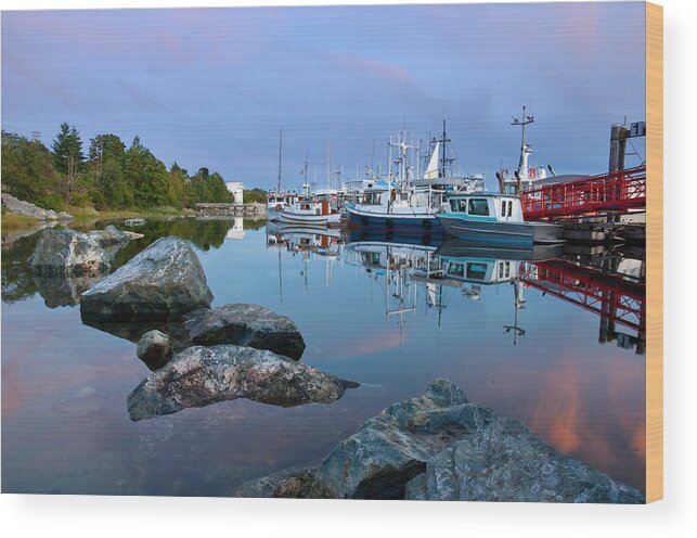 Harbor Wood Print featuring the photograph Westview Harbor by Darren Bradley