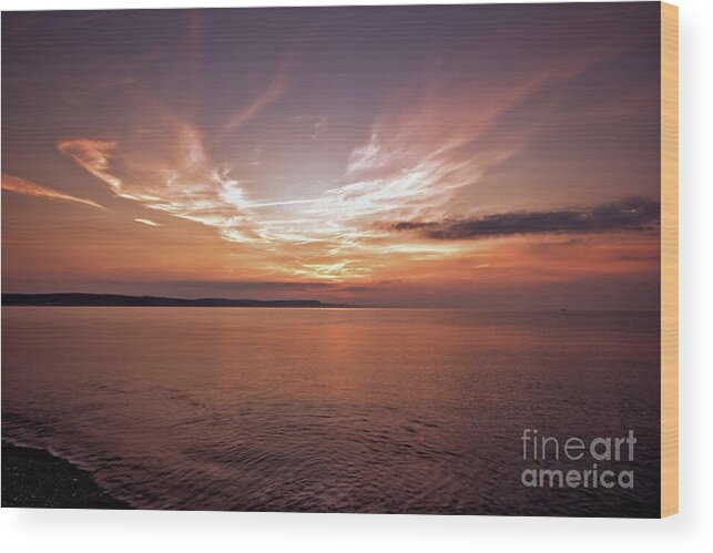 Weymouth Wood Print featuring the photograph Weymoth Morning Glory by Stephen Melia