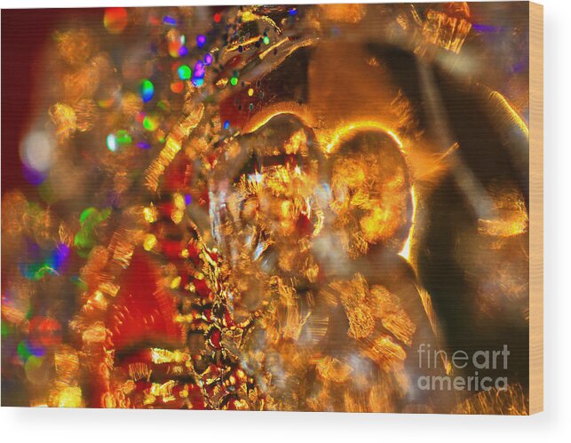 Christmas Wood Print featuring the photograph Angel Shimmers by SCB Captures