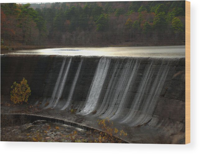 Dam Wood Print featuring the photograph Where robbers took a drink by Jim Norwood