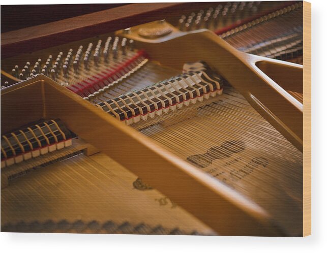 Piano Wood Print featuring the photograph Where the Music Lives by Rich Franco