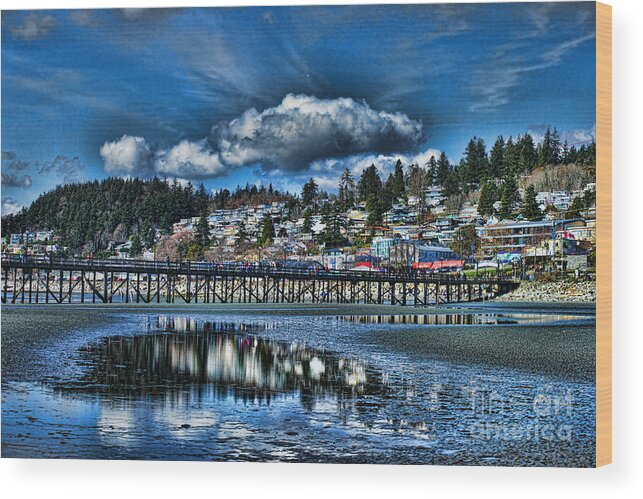 Beaches Wood Print featuring the photograph White Rock BC by Randy Harris