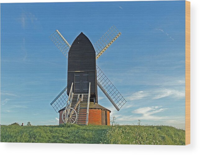 Brill Wood Print featuring the photograph Windmill at Brill by Tony Murtagh