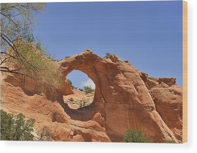 Window Wood Print featuring the photograph Window Rock Arizona by Alexandra Till