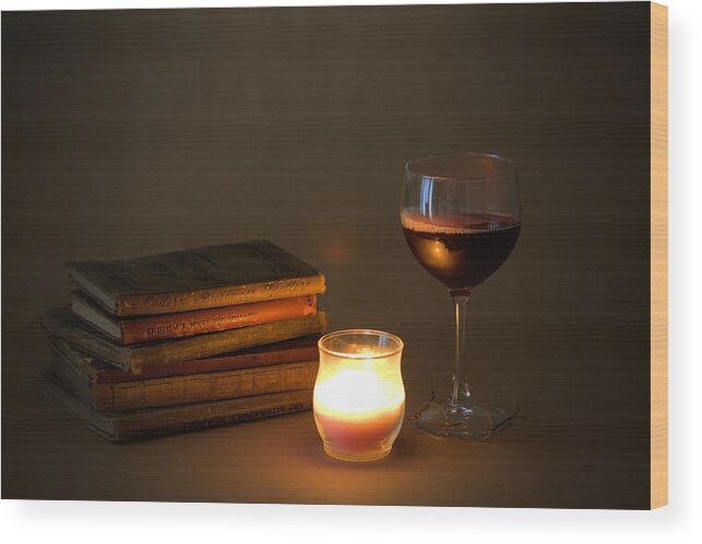 7799 Wood Print featuring the photograph Wine and Wonder B by Gordon Elwell