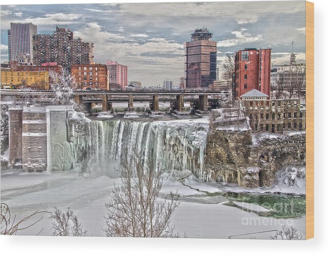 Winter Wood Print featuring the photograph Winter at High Falls by William Norton