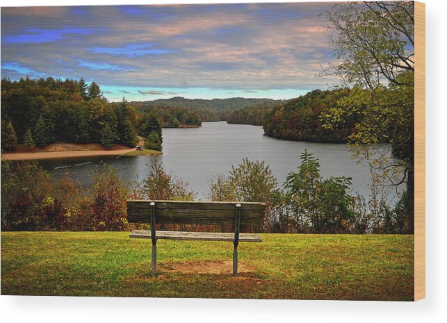 Appalachian Wood Print featuring the photograph Wishing You Were Here by Lisa Lambert-Shank