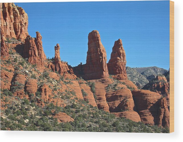 Sedona Wood Print featuring the photograph Wonders of Nature by Penny Meyers