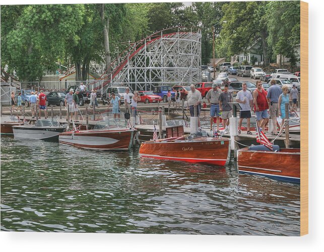 Wooden Boat Wood Print featuring the photograph Wooden Boat Show by Gary Gunderson