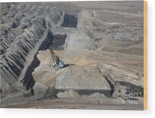 Mine Wood Print featuring the photograph Wyoming Coal Mine by Jim West