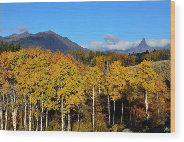 Pilot Wood Print featuring the photograph Wyoming in the Fall by Tranquil Light Photography