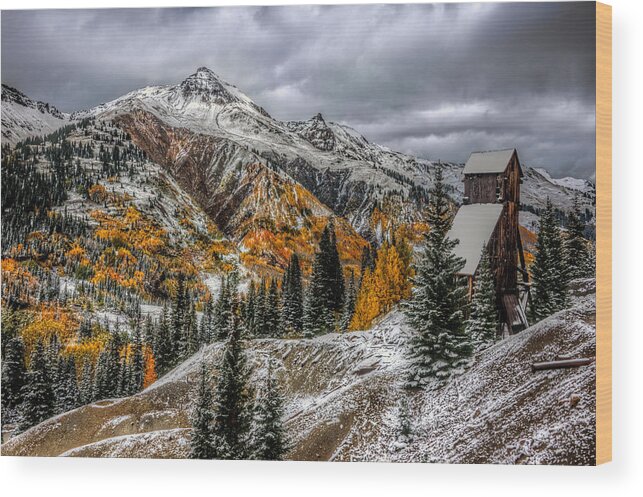 Colorado Wood Print featuring the photograph Yankee Girl Mine by Ken Smith