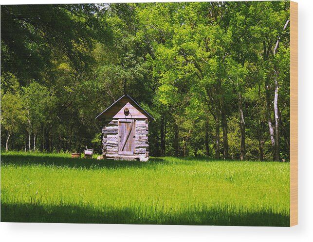 Andy Lawless Wood Print featuring the photograph Ye old cabin by Andy Lawless