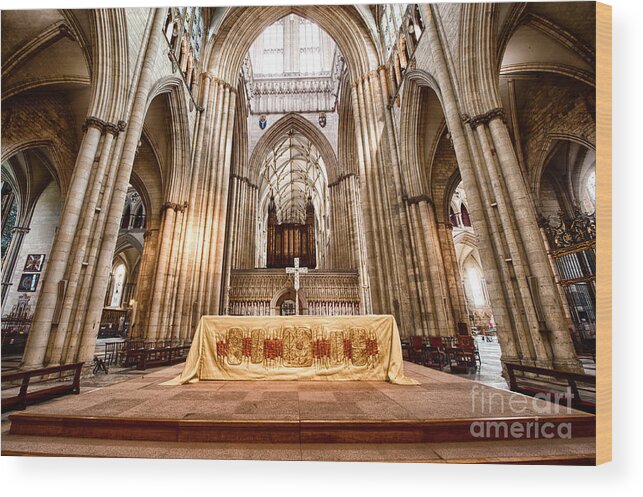 Cathedral Wood Print featuring the photograph York Minster IIII by Jack Torcello