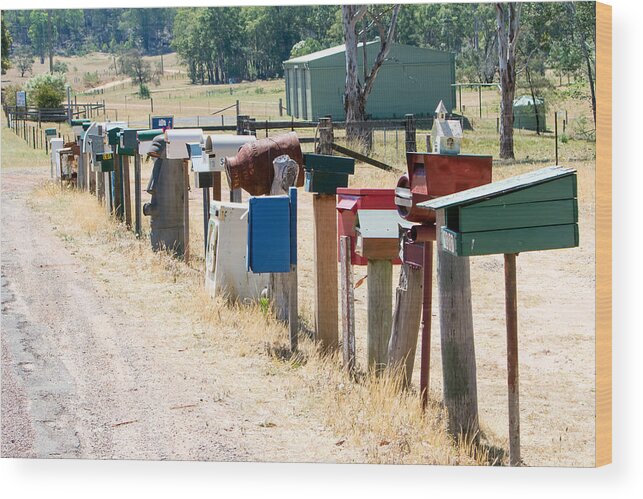 Letter Wood Print featuring the photograph You've Got Mail by Nicholas Blackwell