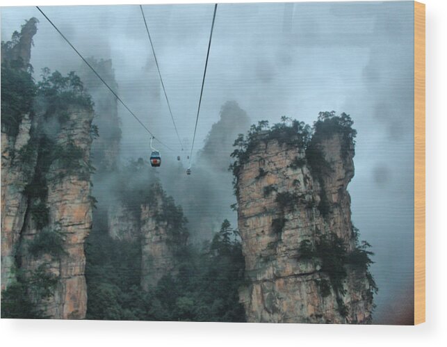 Tranquility Wood Print featuring the photograph Zhangjiaji The Real Hallelujah Avatar by Pablo Omar Palmeiro