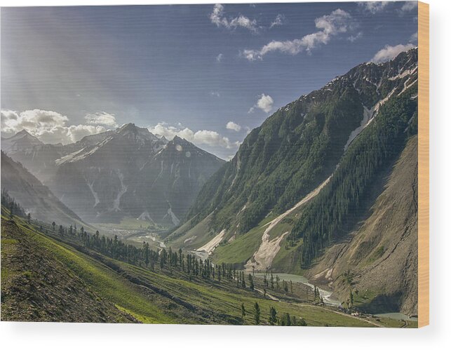Himalayas Wood Print featuring the photograph Zozila pass in Ladakah, Jammu and Kashmir, India by Clicked by Avik Chakraborty