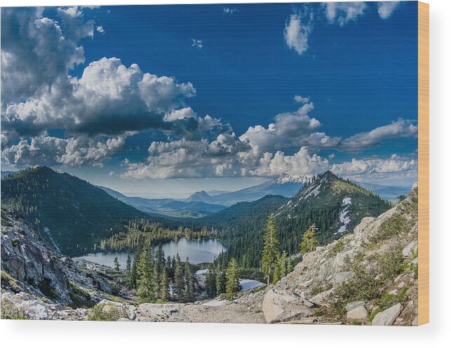 Klamath Mountains Wood Print featuring the photograph Above Castle Lake #1 by Greg Nyquist