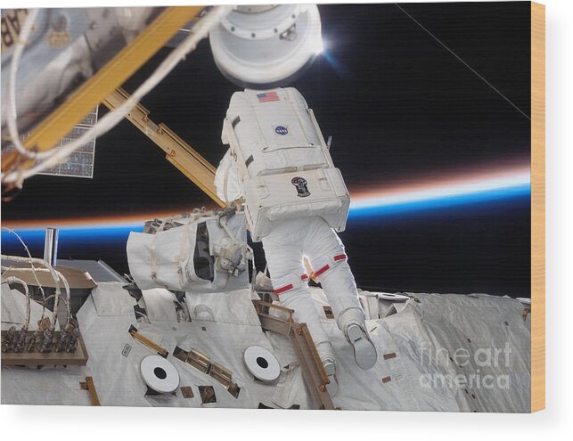 Space Wood Print featuring the photograph Astronaut Jim Reilly #2 by Nasa