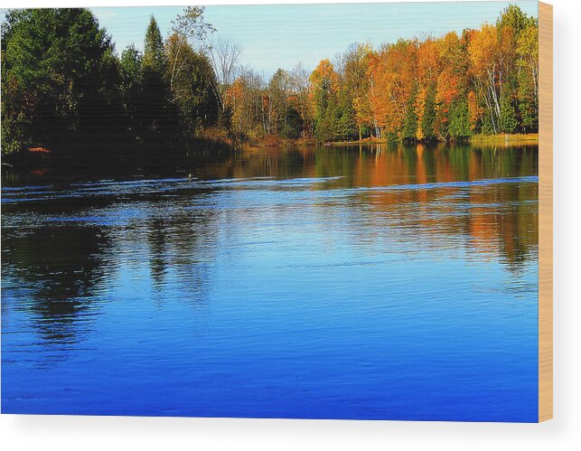 Hovind Wood Print featuring the photograph Blue Lake #1 by Scott Hovind