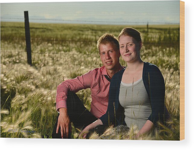  Wood Print featuring the photograph Courtney And Travis #1 by Edward Kovalsky