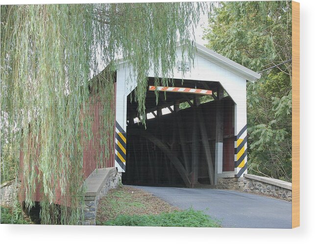 Willow Wood Print featuring the photograph Covered Bridge by Randy J Heath