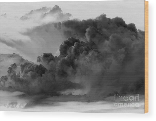 Clouds Wood Print featuring the photograph Mega Storm Cloud #1 by Rick Rauzi