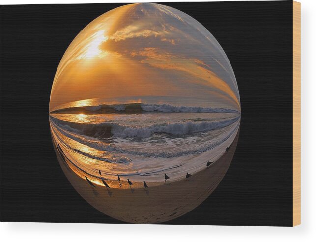 Beach Wood Print featuring the photograph My World #1 by Lynn Bauer