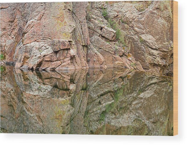 Rocky Mountains' Wood Print featuring the photograph Rocky Mountain Reflections #1 by James BO Insogna