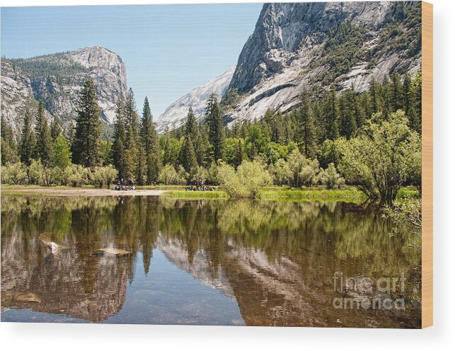 California Wood Print featuring the digital art Yosemite #15 by Carol Ailles