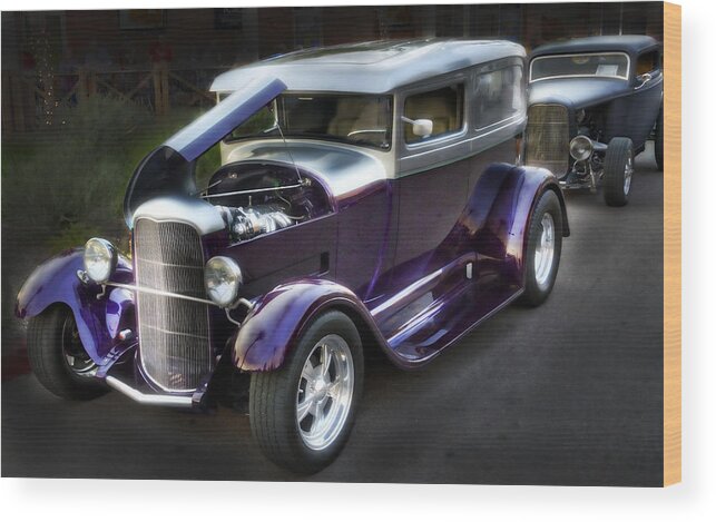 1929 Ford Coupe Wood Print featuring the photograph 1929 Ford Coupe by Saija Lehtonen