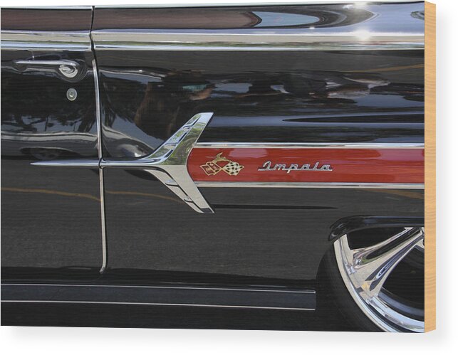 Transportation Wood Print featuring the photograph 1960 Chevy Impala by Mike McGlothlen