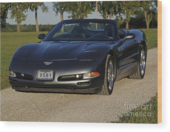 Corvette Wood Print featuring the photograph 2003 Corvette by Dennis Hedberg