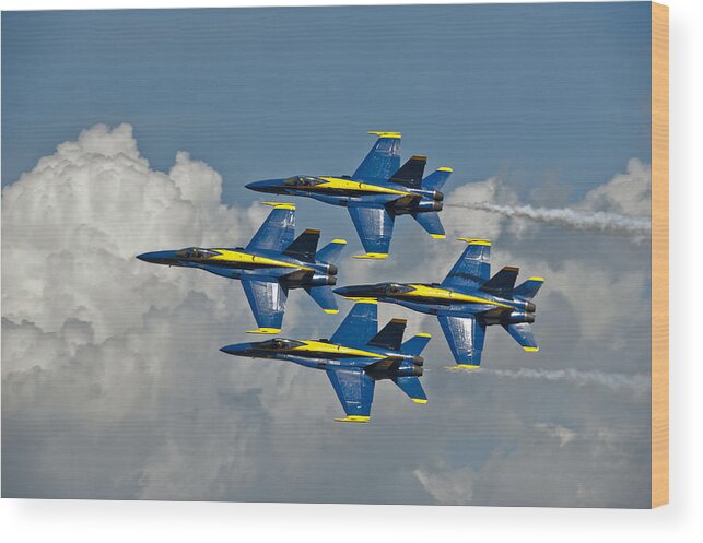 2012 U.s. Navy Blue Angels Wood Print featuring the photograph 2012 U.S. Navy Blue Angels by Rick Hartigan