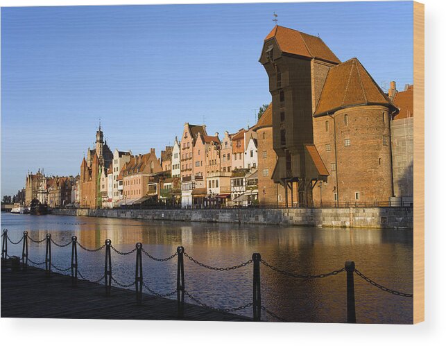 Gdansk Wood Print featuring the photograph City of Gdansk #1 by Artur Bogacki