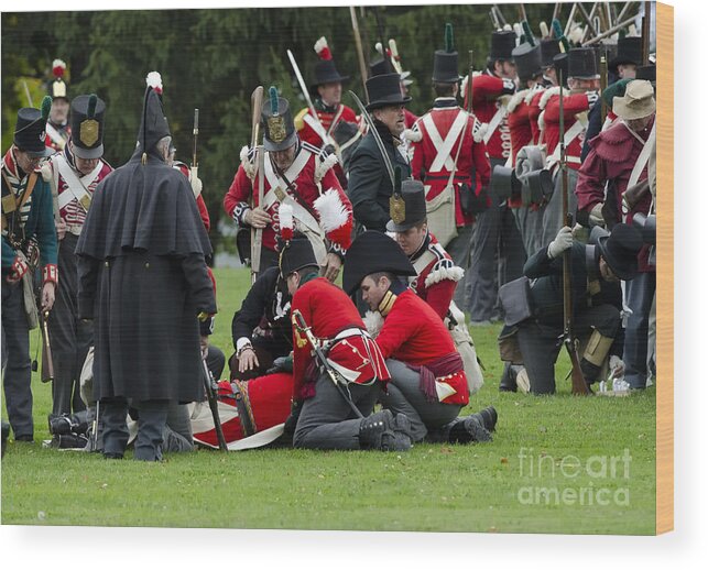 British Wood Print featuring the photograph The Battle of Queentson Heights #5 by JT Lewis
