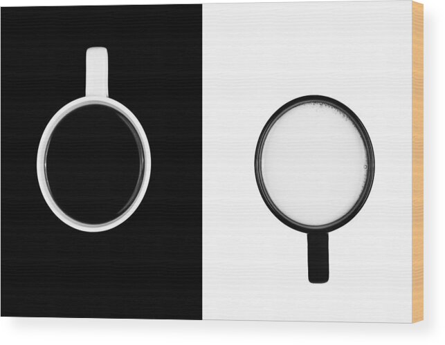 Background Wood Print featuring the photograph Yin and Yang #1 by Gert Lavsen