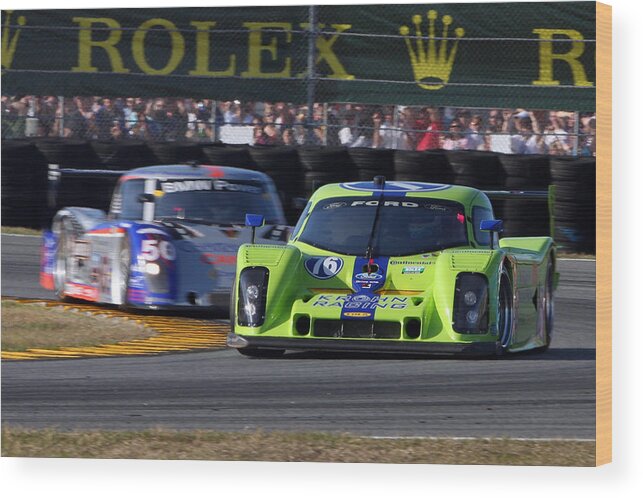  Wood Print featuring the photograph Rolex 24 #5 by Steve Parr