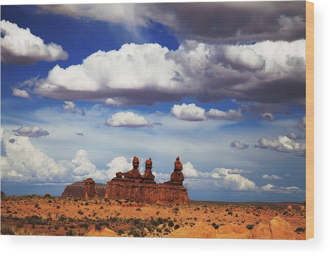 San Rafael Swell Wood Print featuring the photograph Goblin Valley by Mark Smith