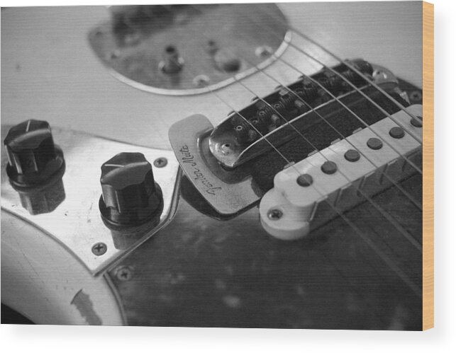 Guitar Wood Print featuring the photograph Guitar #8 by Jeff Porter