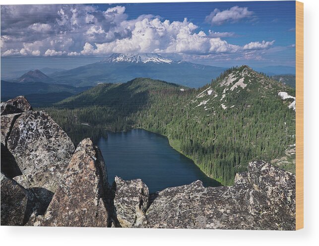 Lake Wood Print featuring the photograph Above Castle Lake by Greg Nyquist