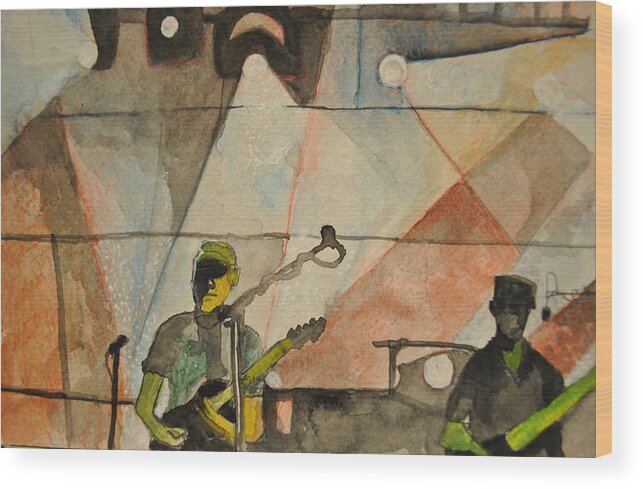 Umphrey's Mcgee Wood Print featuring the painting Abstract Special by Patricia Arroyo
