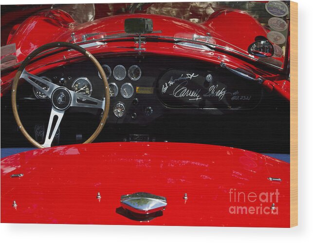 Classic Wood Print featuring the photograph AC Cobra by Dennis Hedberg