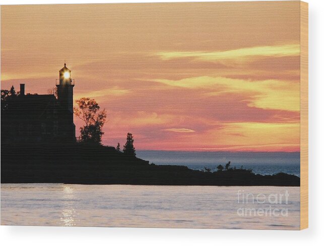 Lighthouse Wood Print featuring the photograph Always On by Jim Simak